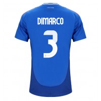 Maglia Calcio Italia Federico Dimarco #3 Prima Divisa Europei 2024 Manica Corta